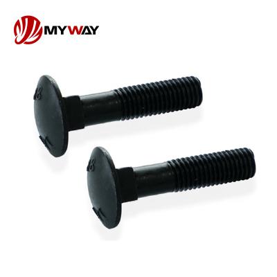 China Industry High Strength DIN 603 Carriage bolt And Nut ANSI Bolts Grade 4.8/6.8/8.8 M4-M12 Round Head Black Square Neck Carriage Bolt for sale