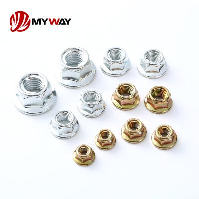 China Heavy Industry Custom Nuts Stainless Steel Din934 Hexagon Carbon Steel Nylon Insert Lock Hex Nut Nickel Plating M8 Din 934 Hex Flange Nut for sale