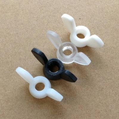 China Heavy Industry High Quality Strong Black Plastic Nylon Butterfly Wing Nut Knob Handle Thumb Wing Nuts for sale