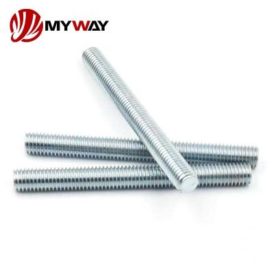 China Healthcare Factory Wholesale Carbon Steel Threaded Rod Galvanized Steel Thread Rod DIN 975 for sale