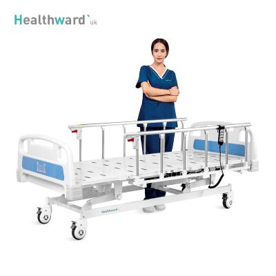 China Commercial Furniture A6k Healthward Metal Hospital Clinic ICU Bed Used 3 Function Adjustable Electric Medical Bed For Patient for sale