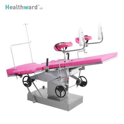 China A105 Healthward Modern Multifunctional Adjustable Surgical Bed Obstetrics Gynecology Delivery Manual Operating Table Manufacturers for sale