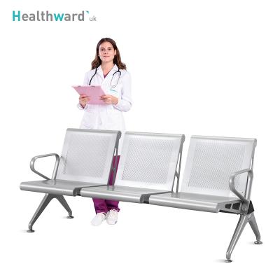 China Modern Wholesale SKH008-1 Healthward Stainless Steel Airport Hospital 3 Seater Accompany Waiting Chair for sale