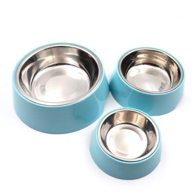 China High Appearance Sustainable Blue Three Sizes Cat Bowl Dog Bowl Pet Bowl for sale