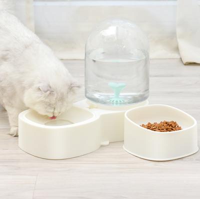 China Refill Dog Water Bowl Sustainable Cat Bowl Automatic Food All In One Large Capacity Pet Bowl for sale