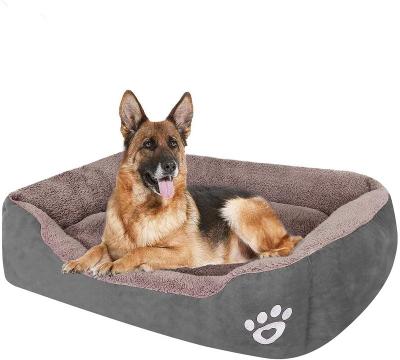 China Safety Durable Pet Sofa Cotton Breathable Rectangle Nest Puppy Sleeping Bag Cushion Comfortable Dog Bed for sale