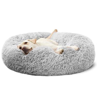 China Customized Breathable Soft Plush Faux Fur Dog Eco Friendly Luxury Logo Size PV Bed for sale