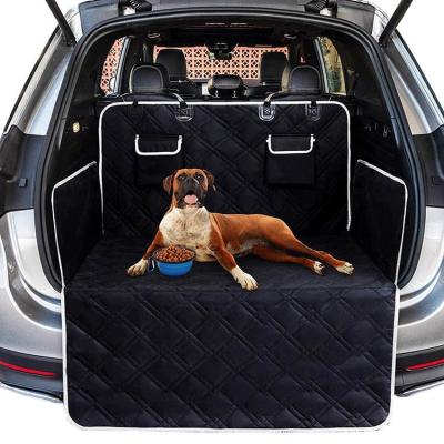 China Suv Pet Car Seat Cover Coral Fleece Non Slip Breathable Universal Dog Trunk Cover Waterproof for sale