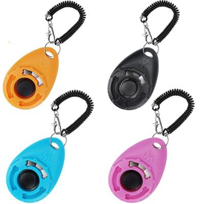 China Sustainable Personalized Plastic Dog Logo Clicker Customizable Dog Training for sale