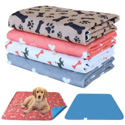 China Sustainable Wholesale Dog Pet Logo Customized Reusable Pee Pet Urine Pad Diaper Pad for sale