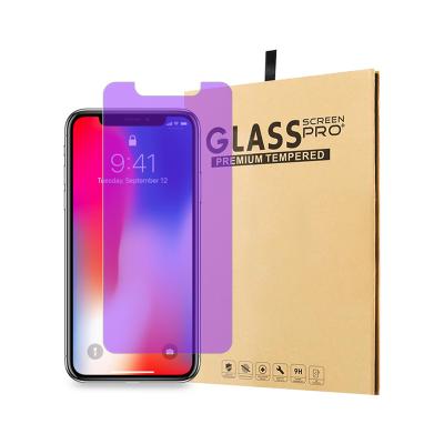 China Mobile Phone Anti iPhone Blue Ray For Pattern Tempered Glass For iPhone 11 Blue Light Blocking Screen Protector Xr Phone Guard for sale