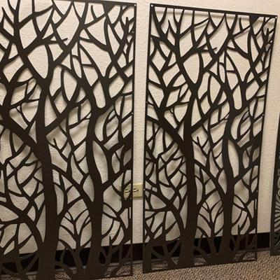 China Contemporary Partitions Decorative Metal Privacy Screens Garden Laser Cut Metal Screen for sale