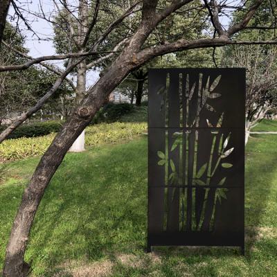 China Modern Outdoor Corten Steel Screen Decorative Privacy Screens Easily Assembled Corten Steel Screen for sale