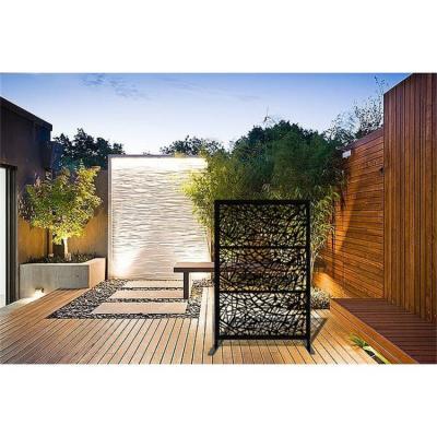 China Art Deco Garden Buildings Metal Privacy Screen Laser Cut Decorative Steel Screen for sale