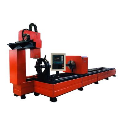 China Professional Rotary Chuck Device CNC Plasma Rotary Pipe Cutter/Square Tube Plasma Cutting Machine for sale