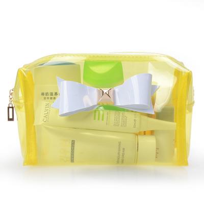 China China Supplier Anti-Static Transparent Beauty Bag Waterproof Clear Make Up Bag Woman Zipper PVC Cosmetic Bag for sale