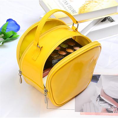 China Shining Pouches Travel Cosmetic Pouches Organizer Large Capacity PU Makeup Bags Lady OEM New Design Mount Filters Portable Handbag for sale