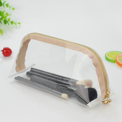 China Wholesale Clear PVC Waterproof Women's Fashion Women's Travel Make Up Small Cosmetic Organizer Makeup Bag Private Label for sale