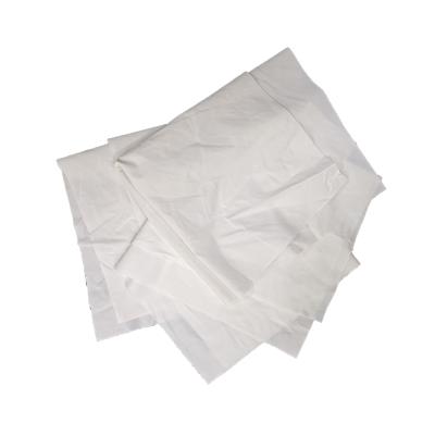 China Low Lint Free Sample Workshop Cleaning Recycled Industrial Bed Sheets White Cotton Rags for sale