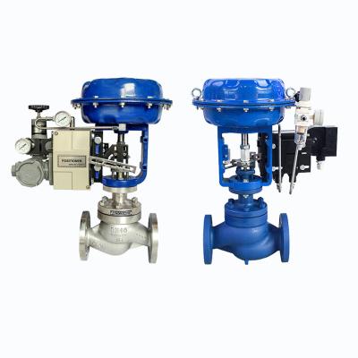 China COVNA 2 Way General Diaphragm Operated Pneumatic Water Flow Rate Steam Globe Control Valve With 4-20mA YTC Smart Positioner for sale