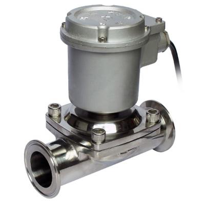 China General 120V PTFE Seat Tri Clamp Stainless Steel Explosion Proof Sanitary Solenoid Valve for sale