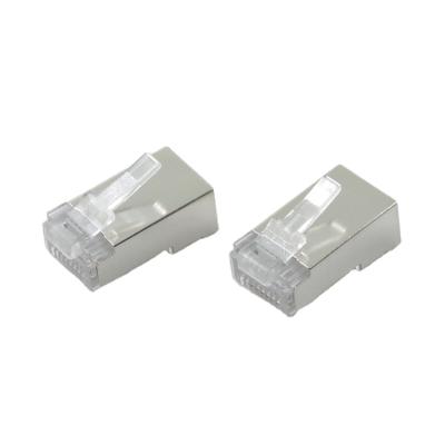 China Data Transfer 4 Pin 4P4C Crystal Plastic Unshielded Connector R11 Telephone Connector for sale