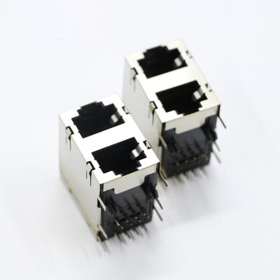 China JX0011D21NL 1x1 100 Base-TX THT RJ45 MagJack JS-56-8P8C Connector for sale