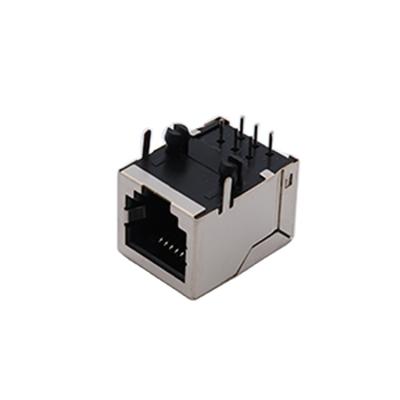 China XFATM8F-STACK16-4 Ethernet RJ45 Modular Jack For Networking Solutions JS-56-8P8C Female PCB for sale