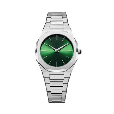 China OEM Water Resistant Women Watches Waterproof Ultrathin Stainless Steel Relojes Impermeable Mujer Dial Ladies Green Japanese Quartz Wrist Watch for sale