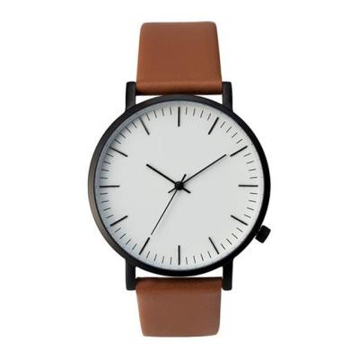 China Custom Design Minimalist Unisex Quartz Water Resistant Minimal Logo Wristwatch for sale