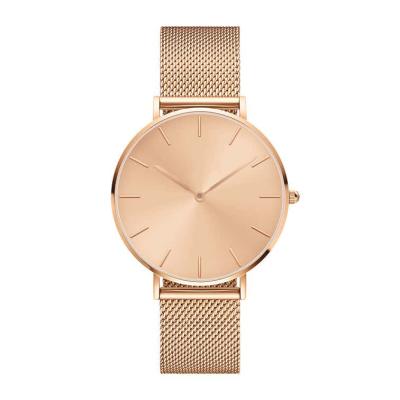 China Water Resistant Koshi OEM Your Own Design Logo Stainless Steel Super Thin Ultra Thin Watch For Women for sale