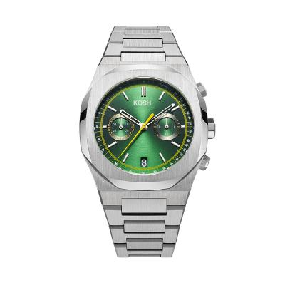 China Noble Green Logo Montre China OEM Quartz Chronograph Wrist Fashion Automatic Luxury Waterproof Men Date Stainless Steel for sale