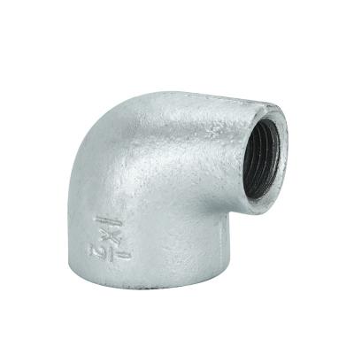 China Pipe Lines Connect 90 Degree Reduced Elbow Compression Fitting Galvanized Single Reduced Cast Iron Malleable Iron Pipe Fitting Elbow Mold OEM for sale