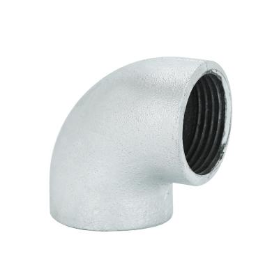 China Pipe Lines Connect Wholesale Equal Female Elbow Nipple Galvanized Malleable Iron Pipe Fittings Single Elbow Connectors Pipe Fittings for sale