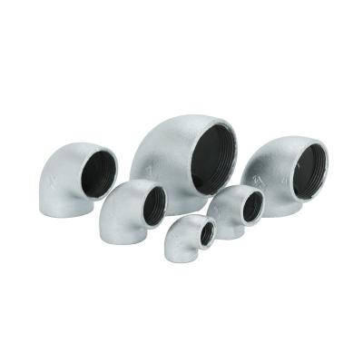 China Pipe Lines Connect High Quality Plumbing Malleable Iron Elbow Nipple Thread Galvanized 90 Degree Equal Female Pipe Fittings for sale