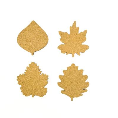 China Sustainable unique non-slip cork drink coaster table place mat sheets cork coaster for household restaurant for sale