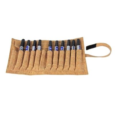 China Best Selling Cork Wood Bag Women Makeup Eco-friendly Cork Pencil Bag for sale