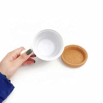 China Customized High Quality Customized Viable Hot Sale Porcelain Coffee Mugs Cork Ceramic Mug for sale