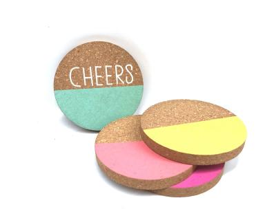 China Customized Round Viable Cork Placemat Cork Coasters for sale