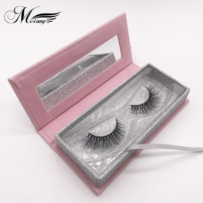 China Real Natural 3D Mink Eyelashes Shampoo Packing Tweezers Soft Glue 57A for sale