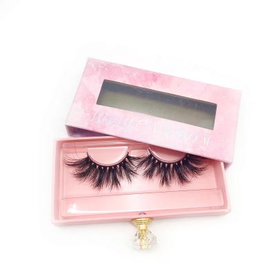 China Long Natural Beauty From Qingdao Charming 3D Natural Black Mink Eyelashes With Custom Logo for sale