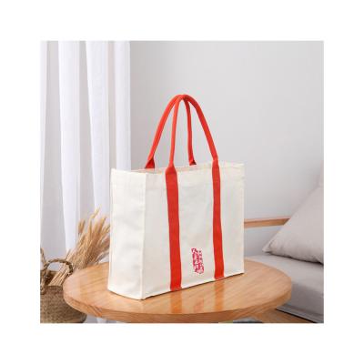 China Custom Logo Printing Custom Canvas Tote Bag Fashion Reusable Natural Cotton Hot Sale Design for sale