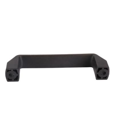 China 150mm Machine Equipment Square Handle Black Nylon Center Distance Plastic Insulation Reinforced Plastic Handle 0009 for sale