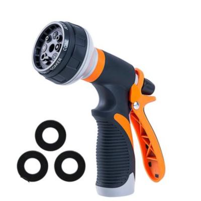 China Variable Flow Control Garden Hose Nozzle Water Hose Nozzle With 8 Adjustable Water Spray Patterns Spray Nozzle And High Pressure Hose Sprayer for sale