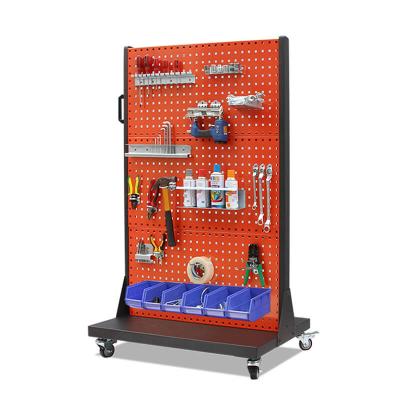 China Single Sided Metal Hook Pegboard Tool Pegboard Hook Pegboard Tool Display Board Display Rack Metal Square Hole Hanging Pegboard for sale