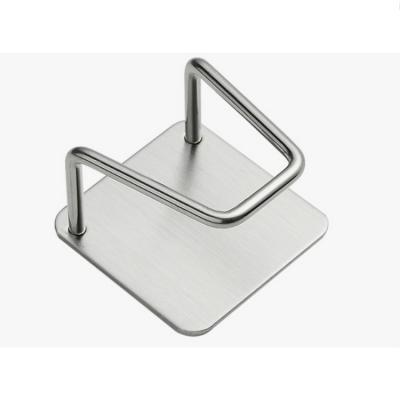 China Modern Adhesive Sponge Rack Sink Cart For Kitchen Accessories SUS304 Stainless Steel Rust Proof Waterproof Kitchen Hook for sale