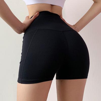 China Wholesale Breathable Fitness Yoga Clothes Cyclist Type Short Sportswear Yoga Pants Female Gym Spandex Shorts Women for sale