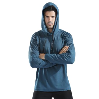 China Breathable Hooded Quick Dry Running Training Suit Fitness Bounce Top Pullover Hoodie Long Sleeves for sale