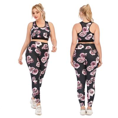 China Women's Yoga Suit Activewear Breathable Sportswear Sets Gym Clothes Plus Size Yoga Suit for sale