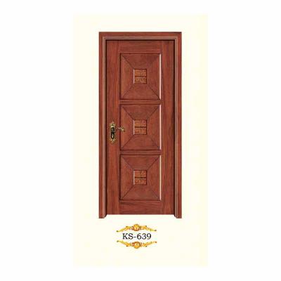 China High Quality Modern Design Bathroom Bedroom Door Hardwood Composite Door for sale